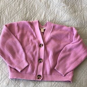 Soft rose ballet pink cardigan sweater